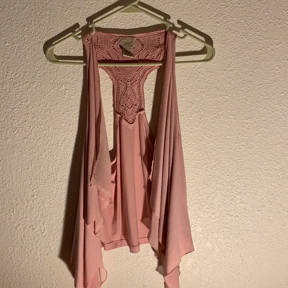 Eyelash Couture Pink Flowy Top - Size XS